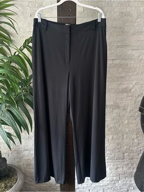 ALEX MARIE Black Wide-Leg “Ava” Jetset Tech Wide Leg Pants Size 16 New With Tags